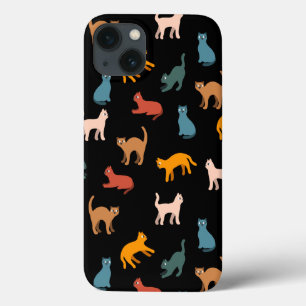 Cats on the black iPhone 13 case