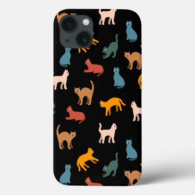 Cats on the black Case-Mate iPhone case (Back)