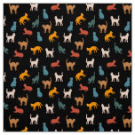 Cats on the black fabric