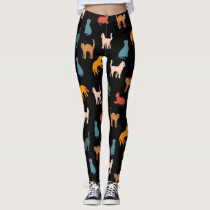 Cats on the black leggings