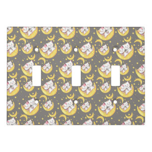 Cats on the Moon Light Switch Cover