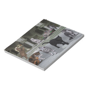 Cats on the Palace Steps Notepad