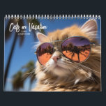 Cats on Vacation Calendar<br><div class="desc">A fun calendar with cats on vacation - beach,  mountains,  snow,  statue of liberty,  grand canyon and more! Enjoy this photorealistic images of cute cats  lounging and relaxing on their vacation!</div>