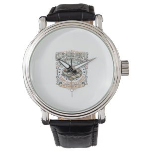 Cats Over People Cat Introvert Anti Social Vintage Watch