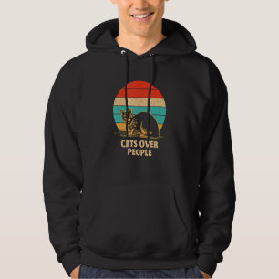 Cats Over People Introvert Cat Antisocial Kitten Hoodie