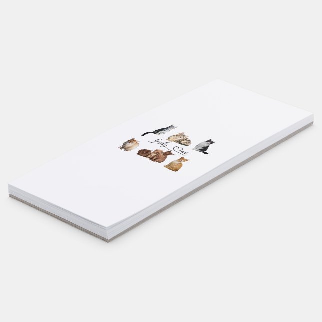 cats package, Funny cats package Magnetic Notepad (Angled)