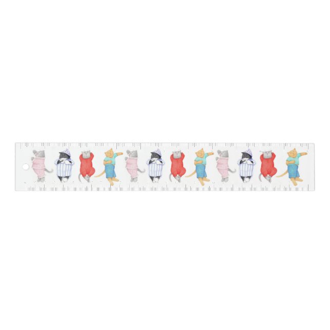 CATS PAJAMAS 12 inch Ruler (Front)