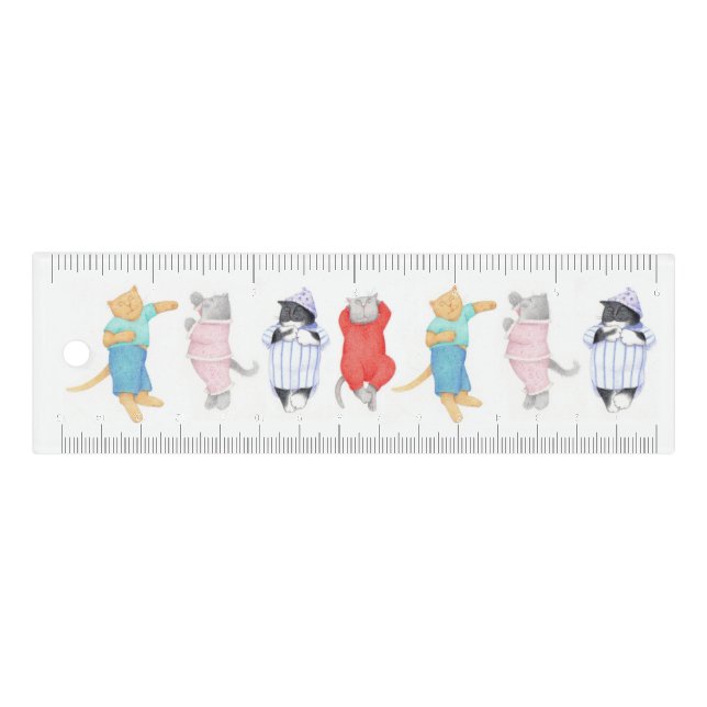 CATS PAJAMAS 6 inch Ruler (Front)