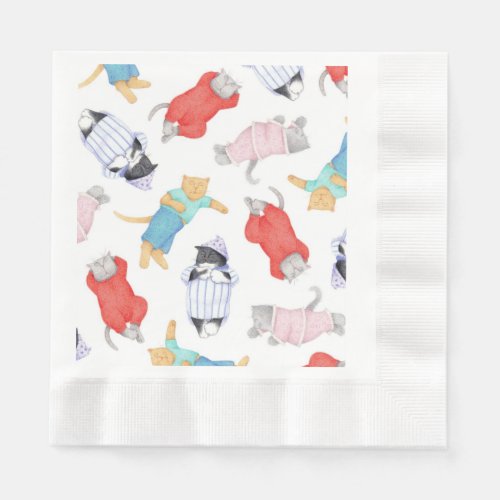 CATS PAJAMAS Coined Luncheon Paper Napkins