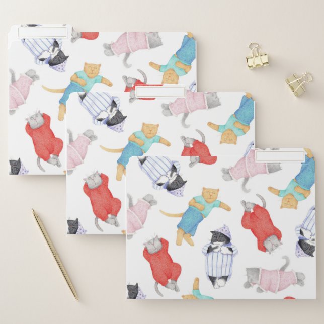 CATS PAJAMAS File Folders (Set)