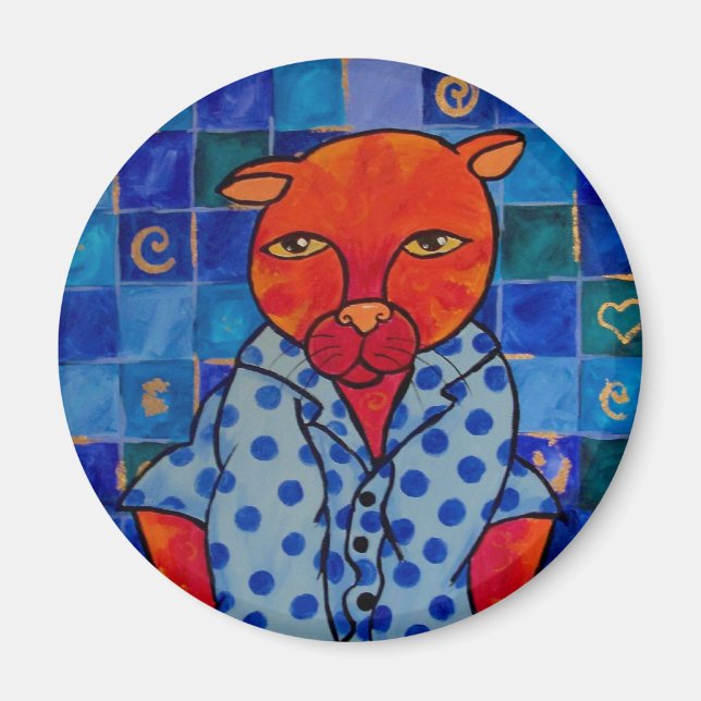 Cats Pajamas Magnet (Front)