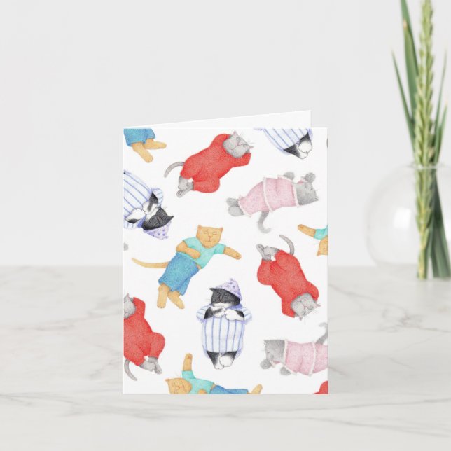 CATS PAJAMAS Note Card  (Front)