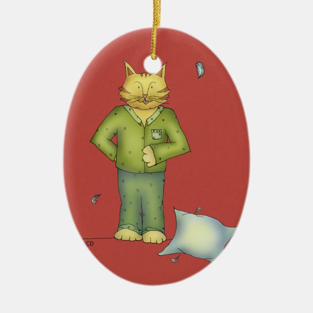 Cat's Pajamas Ornament (Front)