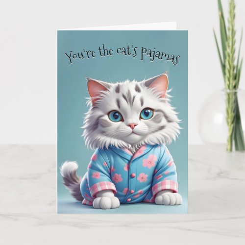 Cats Pajamas Thank You Card