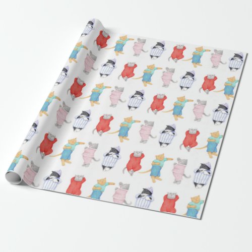 CATS PAJAMAS Wrapping Paper