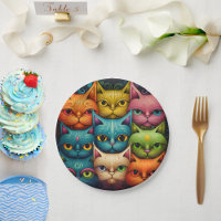 Cats Paper Plates