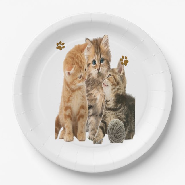 Cats Paper Plates (Front)