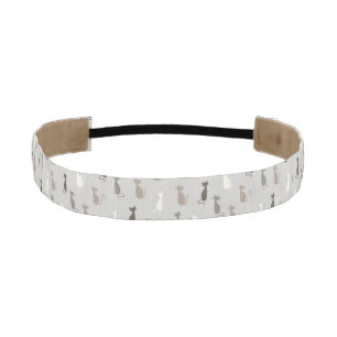 Cats pattern athletic headband