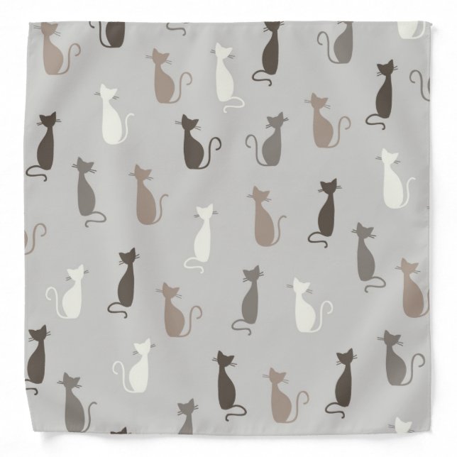 Cats pattern bandana (Front)