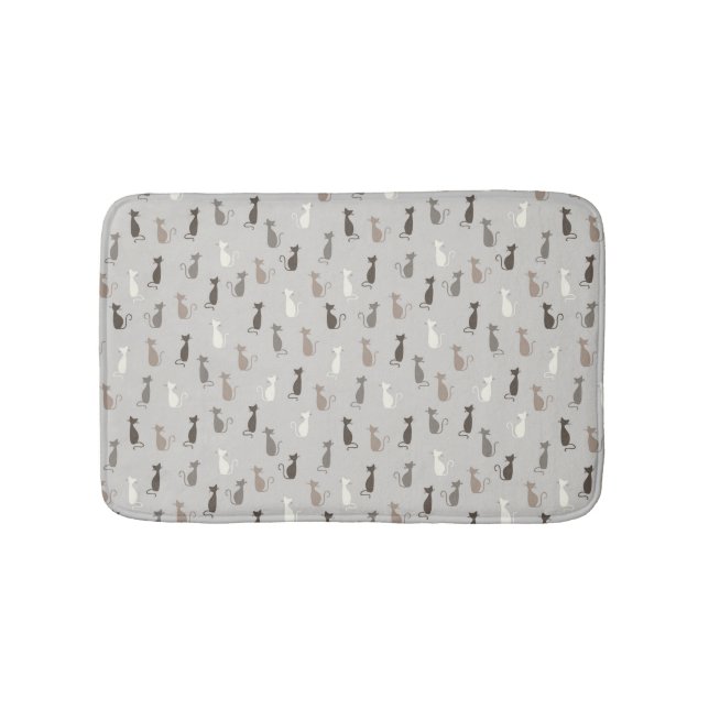 Cats pattern bath mat (Front)