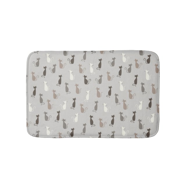 Cats pattern bath mat (Front)
