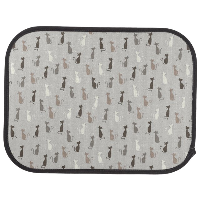 Cats pattern car floor mat (Rear)