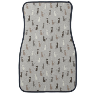 Cats pattern car floor mat