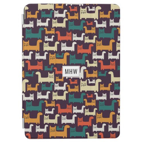 Cats Pattern custom monogram device covers