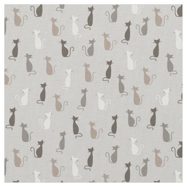 Cats pattern fabric (Close Up)