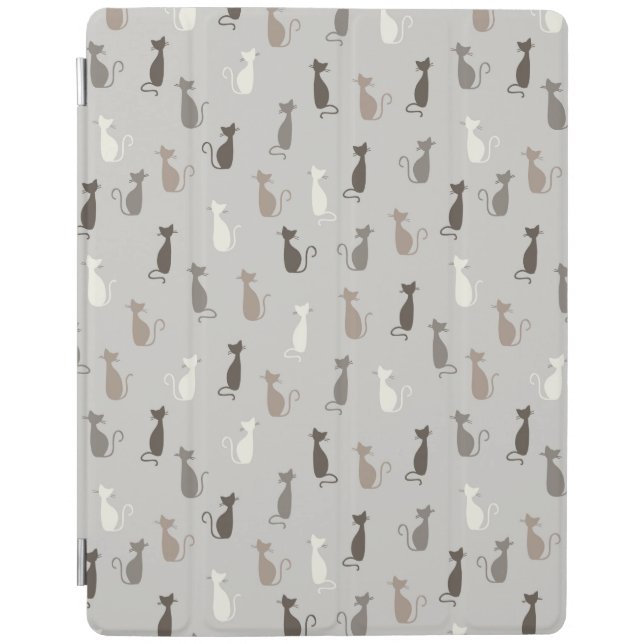 Cats pattern iPad smart cover (Front)