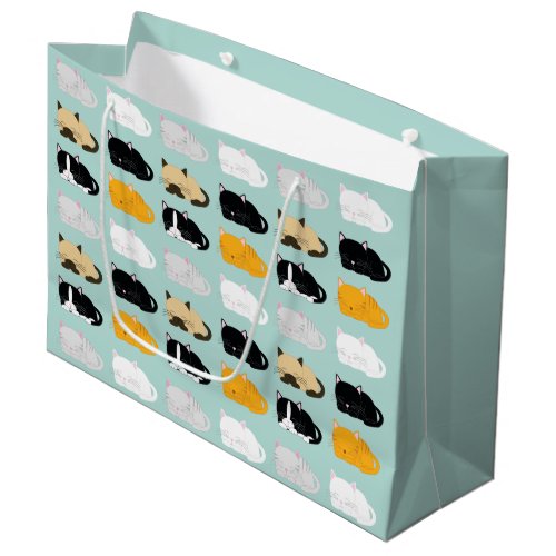 Cats Pattern Large Gift Bag