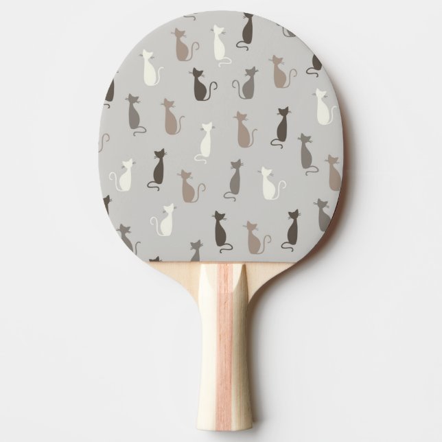 Cats pattern ping pong paddle (Front)