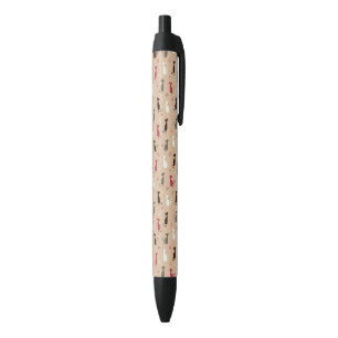 cats Pattern Pink Pen