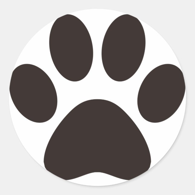 CAT'S_PAW CLASSIC ROUND STICKER (Front)