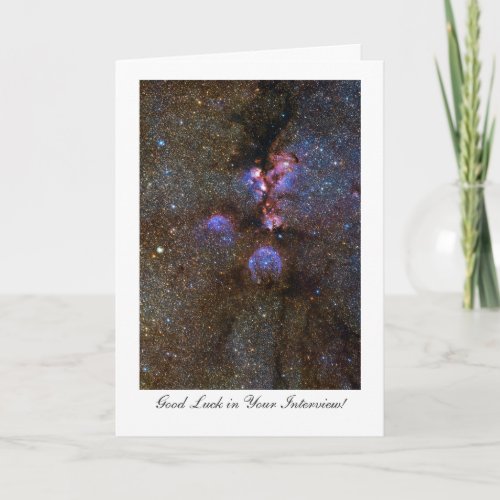 Cats Paw Nebula _ Good Luck with Your Interview Card