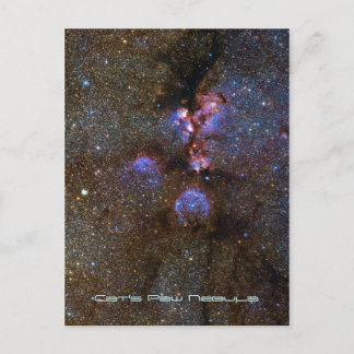 Cats Paw Nebula NGC 6334, Scorpius Postcard