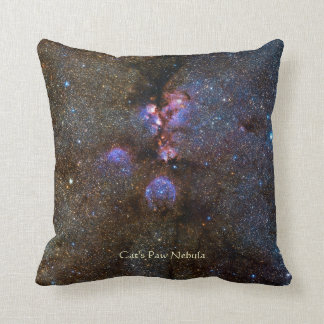 Cats Paw Nebula - NGC 6334 Throw Pillow