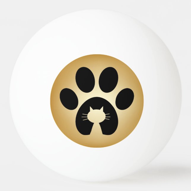 Cat's Paw Ping Pong Ball (Front)