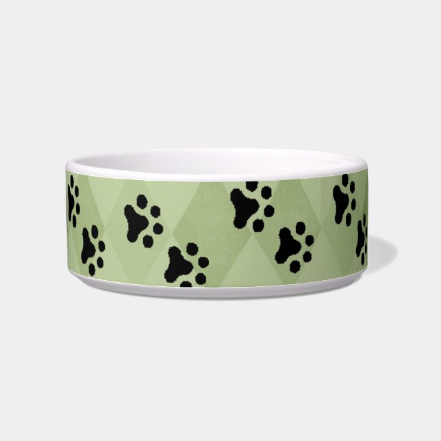 Cat's Paws Green/Sage Bowl (Right)