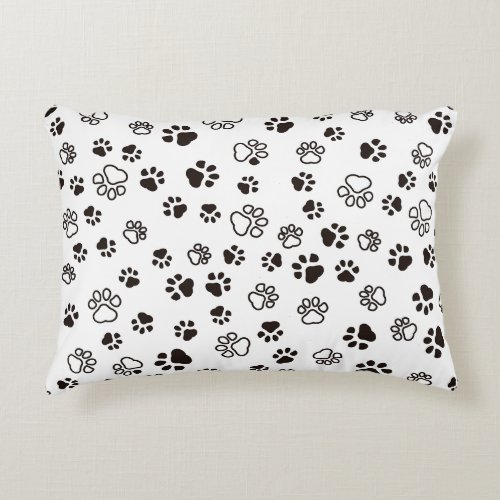 Cats Paws Repeated Pattern  Accent Pillow