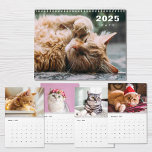Cats Photo Collage Modern 2025 Calendar<br><div class="desc">Cats Photo Modern 2025 Calendar. Add your favourite photos of cats if you want to replace some of offered and create perfect calendar for 2025 year!</div>