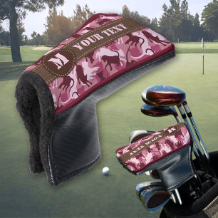 Cats Pink Camouflage Golf Head Cover