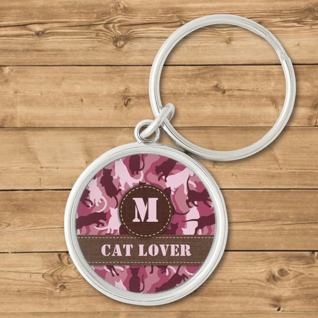 Cats Pink Camouflage Keychain (Creator Uploaded)