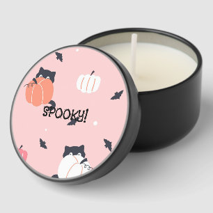 CATS PINK HALLOWEEN CANDLE MINI CANDLE FAVORS