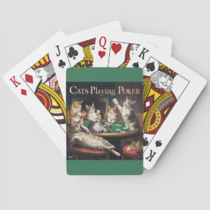 Cats Playing Cards