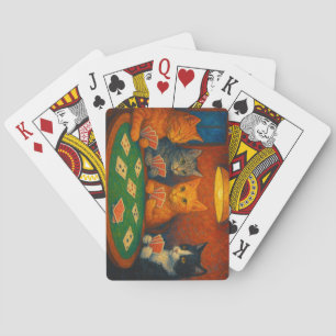 Cats Playing Cards
