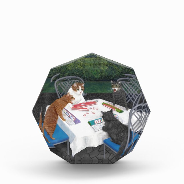Cats Playing Mahjong Award (Front)