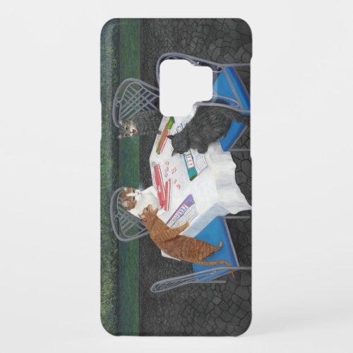 Cats Playing Mahjong Case_Mate Samsung Galaxy S9 Case