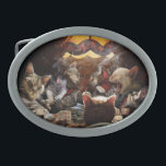 Cats playing poker  belt buckle<br><div class="desc">Cats playing poker</div>