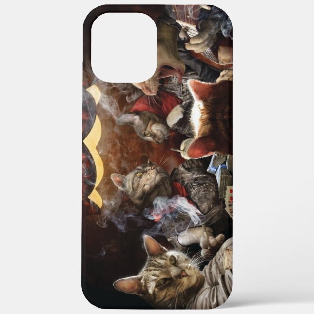 Cats playing poker  Case-Mate iPhone case (Back)